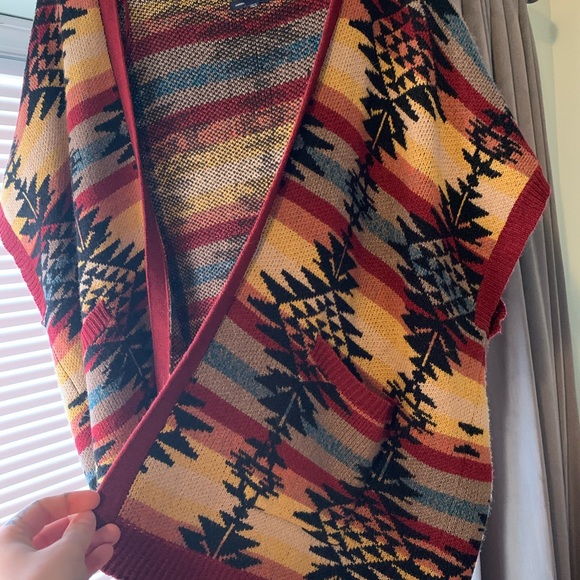 American eagle cardigan Aztec style print - Picture 5 of 5